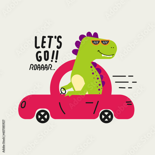 cute dinosaur vector for tee print and background wallpaper