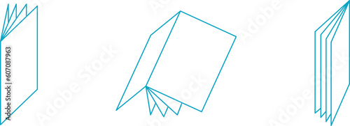 books and magazines, open papers