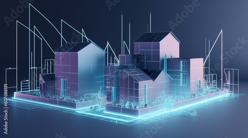 Inwestycje w nieruchomości, bezpieczny zwrot, rynek nieruchomości koncept - Real estate investment, safe return, real estate market concept - AI Generated