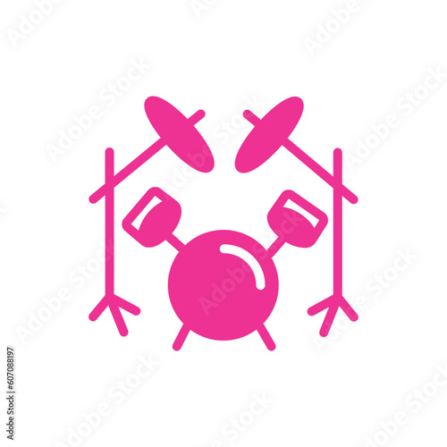 Beat Drum Drumset Solid Icon