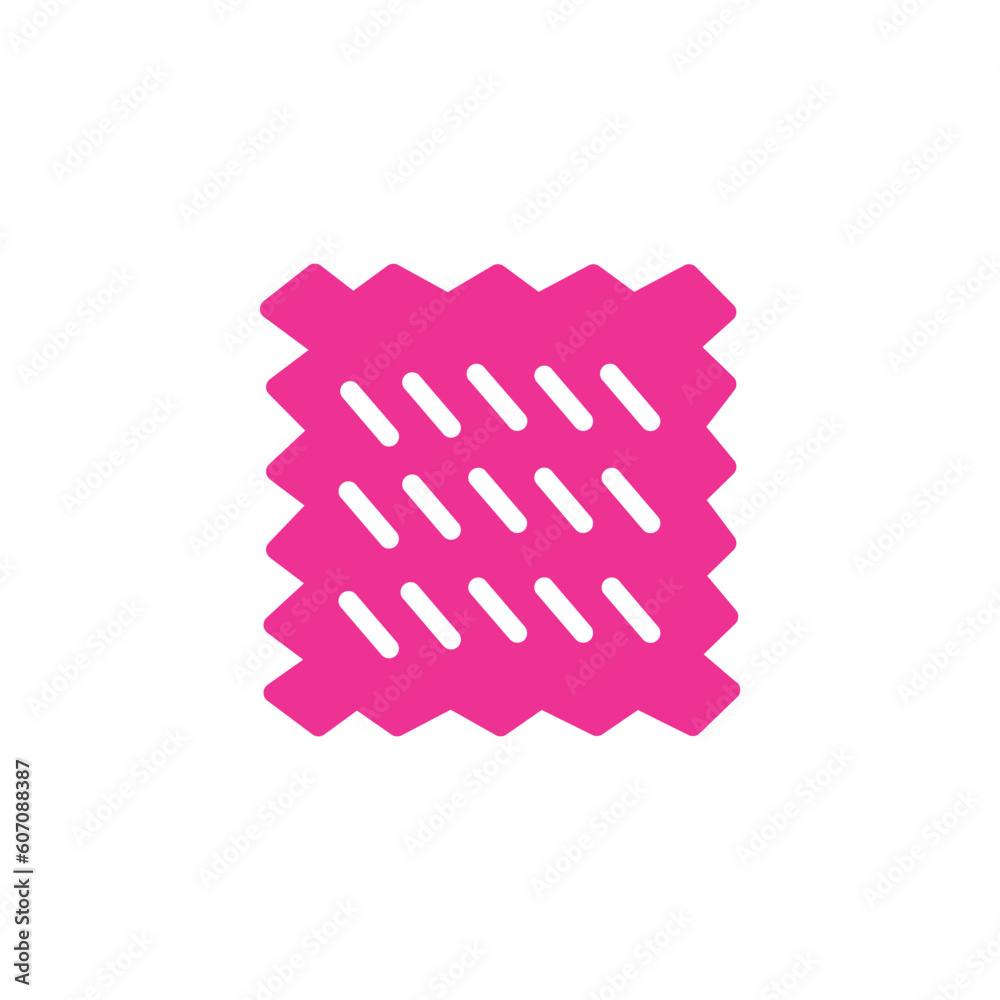 Design Fabric Sample Solid Icon Design Fabric Sample Solid Icon