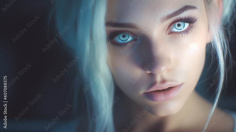 closeup special look of a young attractive adult woman, attractive beautiful pretty face, caucasian, special eye color and narrow female face closeup special look of a young attractive adult woman, attractive beautiful pretty face, caucasian, special eye color and narrow female face