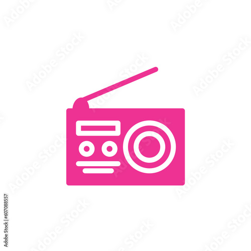 Compact Disc Radio Solid Icon