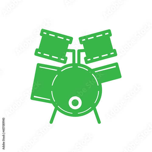 Drum Music Drumset Solid Icon