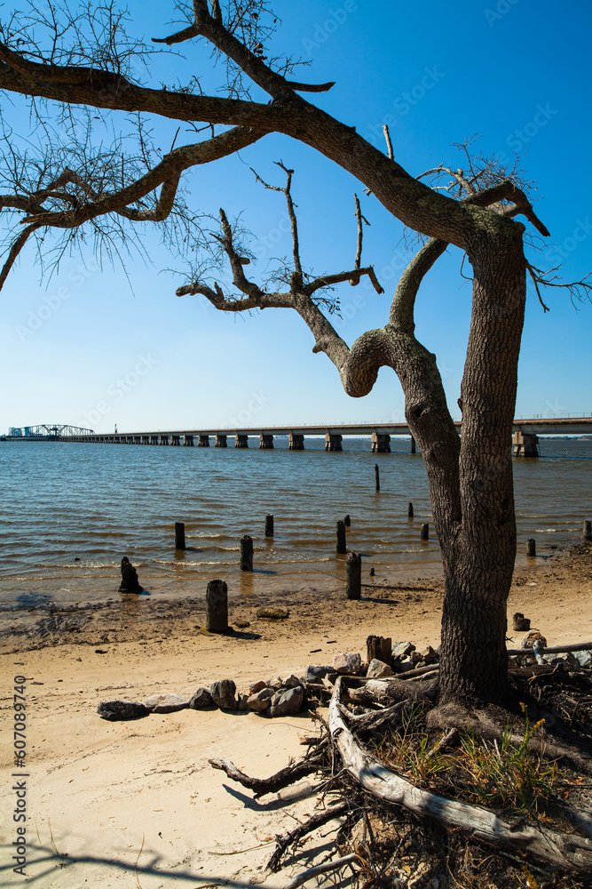 Biloxi Bay viewed from Ocean Springs, Mississippi