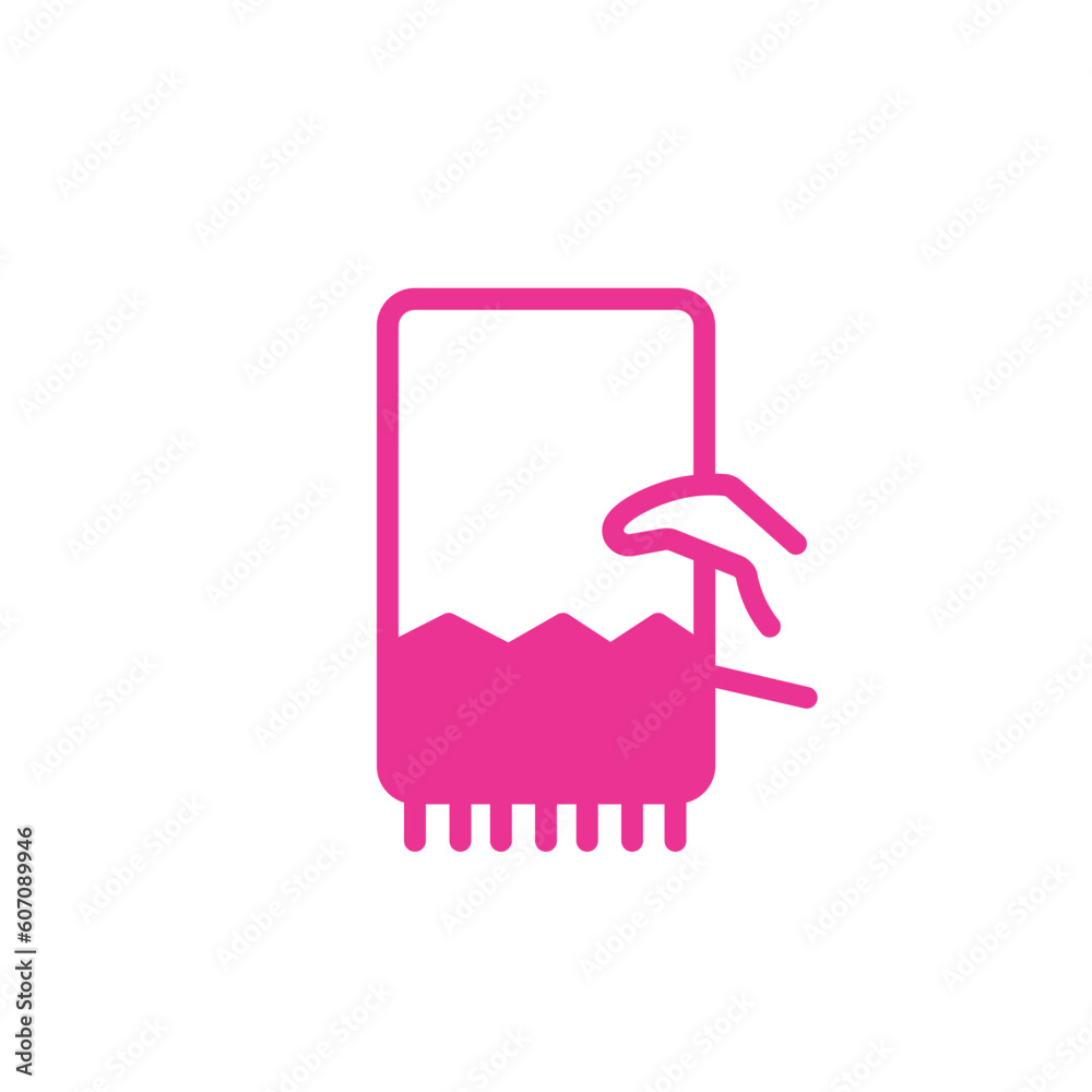 Hand Hold Napkin Solid Icon