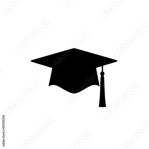 Graduation cap vector illustration isolated on transparent background