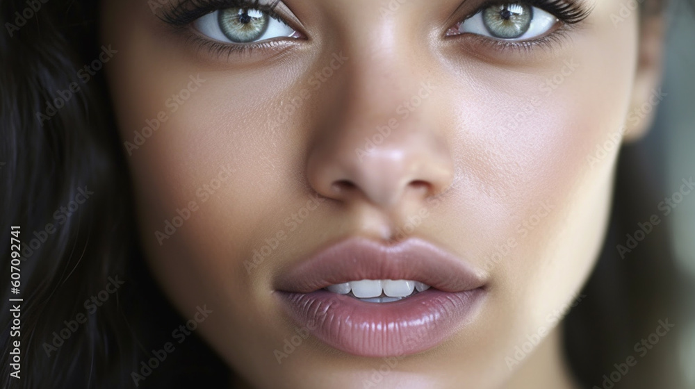 young adult woman closeup, mouth and lips and teeth, female face, caucasian, open mouth, emotional and feelings young adult woman closeup, mouth and lips and teeth, female face, caucasian, open mouth, emotional and feelings