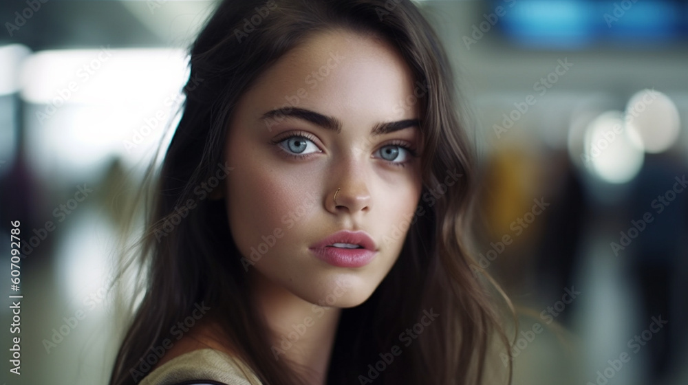 worried or nervous or feeling insecure young adult woman, searching or not understanding, complex and complicated, woman looking confused and haphazard worried or nervous or feeling insecure young adult woman, searching or not understanding, complex and complicated, woman looking confused and haphazard