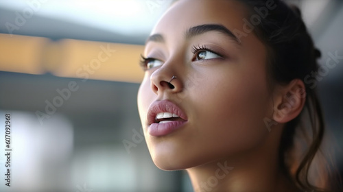 young adult woman looking f...