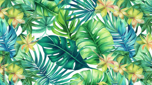 summer tropical abstract background flowers
