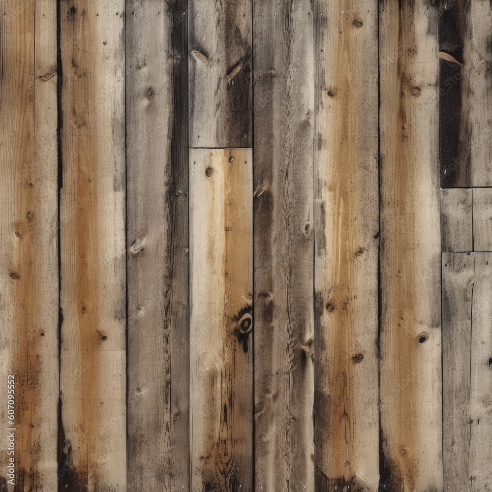 Closeup view of the wooden planks. Old wood texture. Generative AI Closeup view of the wooden planks. Old wood texture. Generative AI