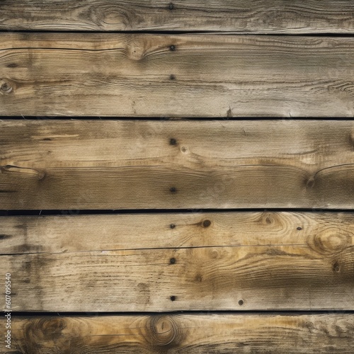 Closeup view of the wooden planks. Old wood texture. Generative AI