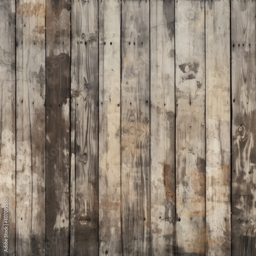 Closeup view of the wooden planks. Old wood texture. Generative AI