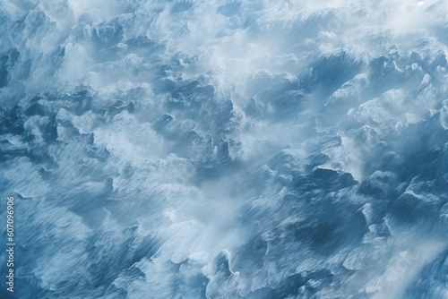 Blue sky with white clouds. Abstract background and texture for design, generative Ai