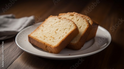 Delicious gluten free slice of bread Generative AI