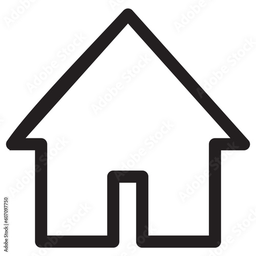 home icon on a white background