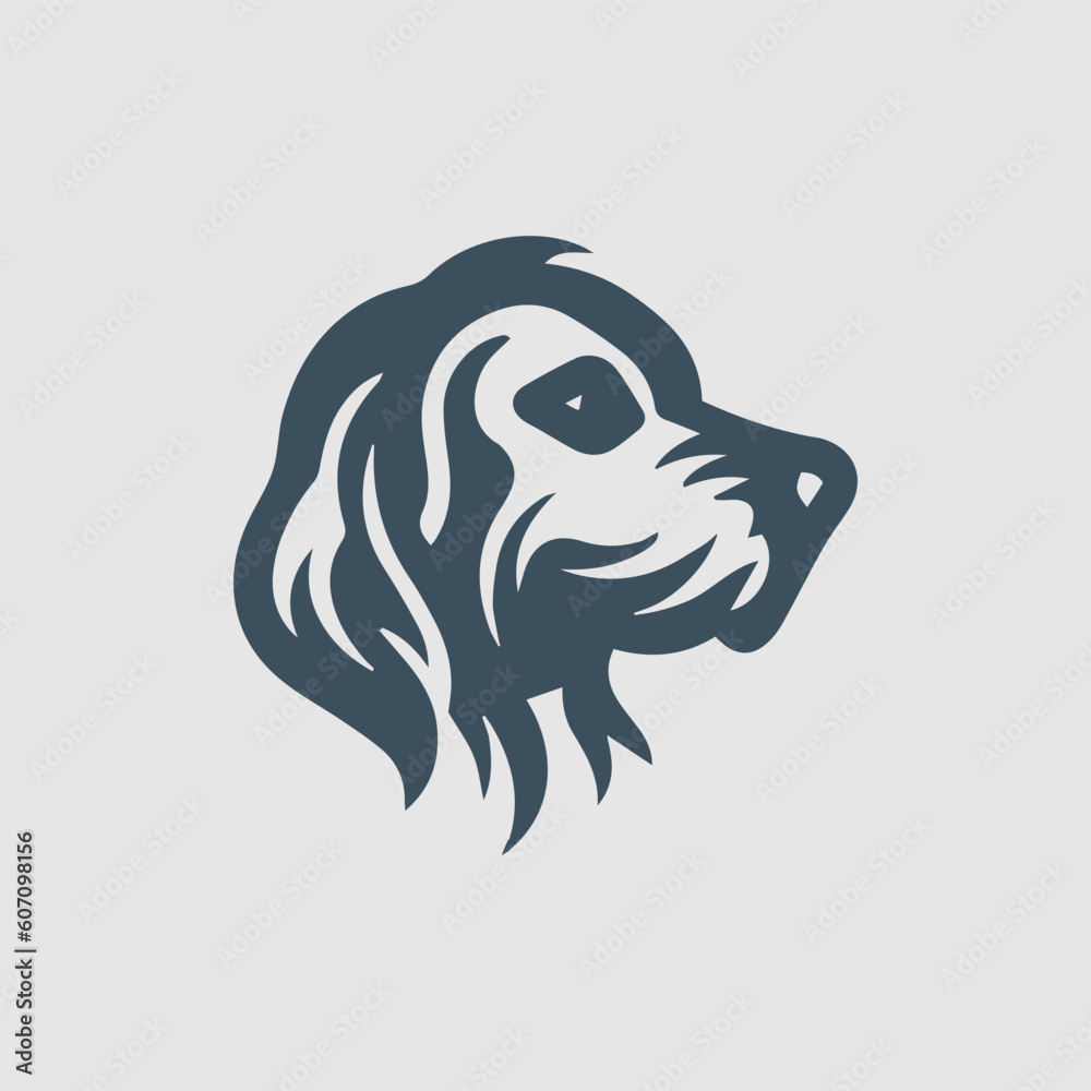 Obraz premium Cute Dog hand drawn face vector illustration