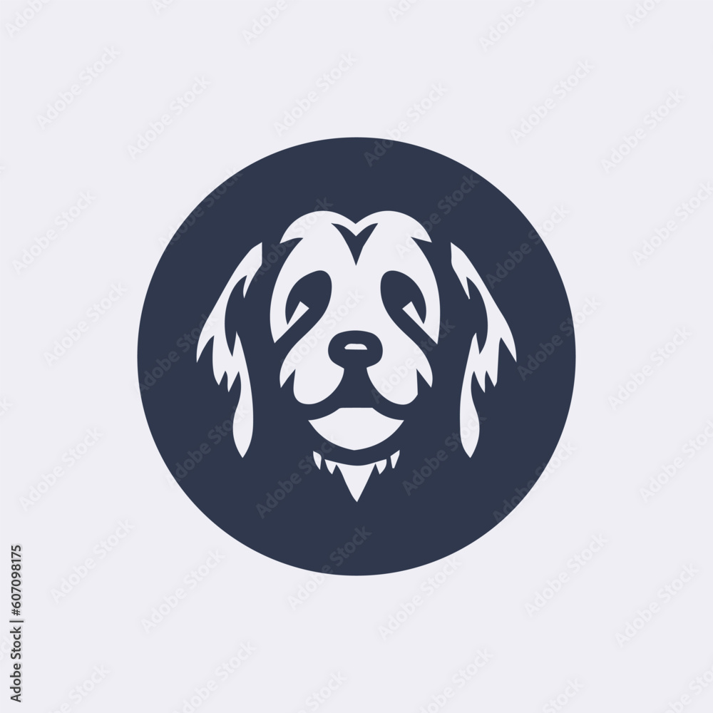 Cute Dog face vector icon Cute Dog face vector icon