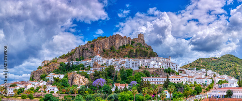 Zahara de la Sierra, one of the famous white villages in the province of Cadiz in Spain. photo
