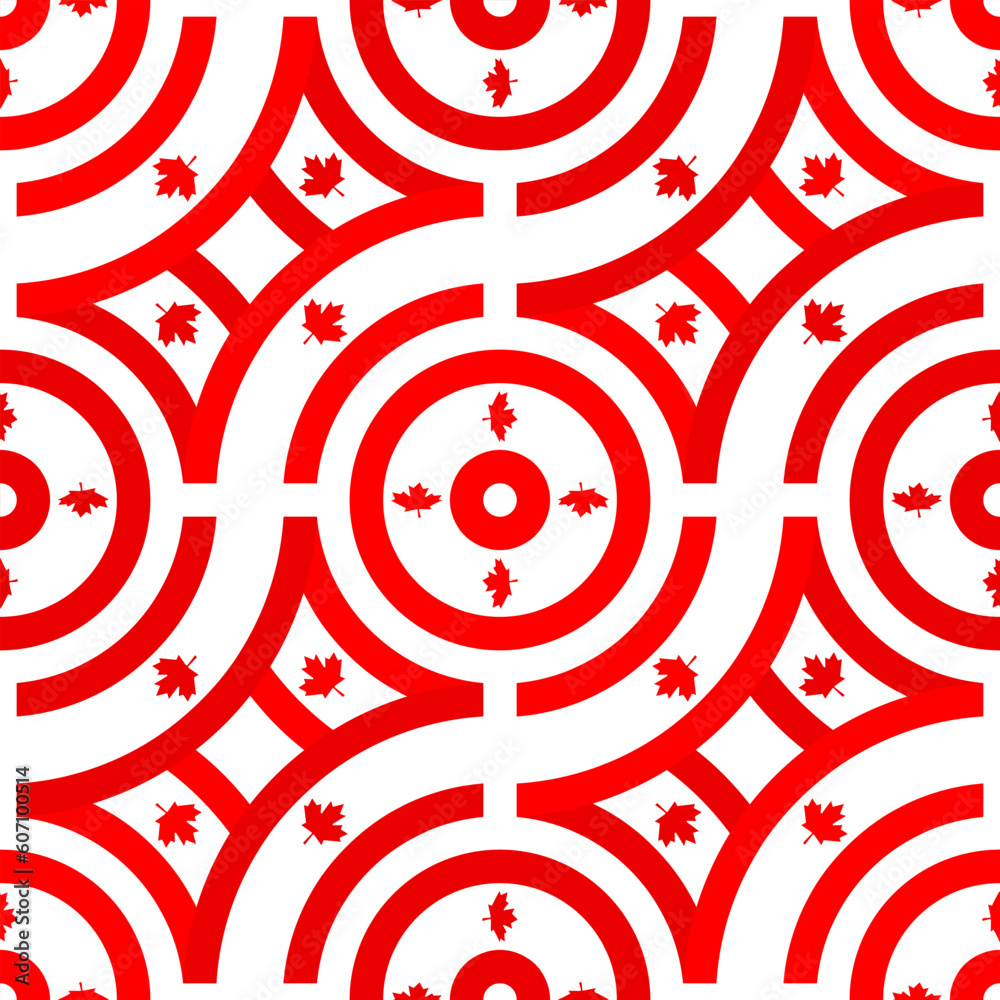 red leaf background. canadian pattern. vector illustration