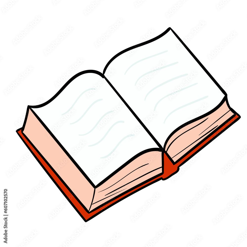 open book with pages Vector open book with pages Vector