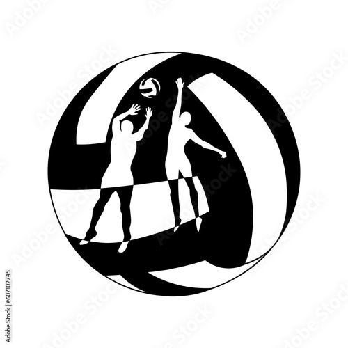 Volleyball, ball, Hand Drawn Vector Illustration
