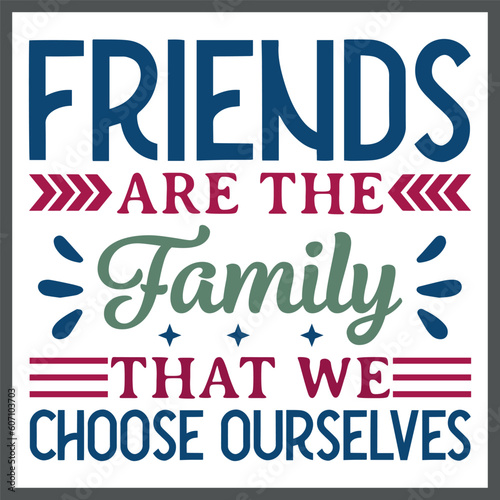 Friendship Day T-Shirt Design  Typography T-Shirt With Colorful Vector And Elements