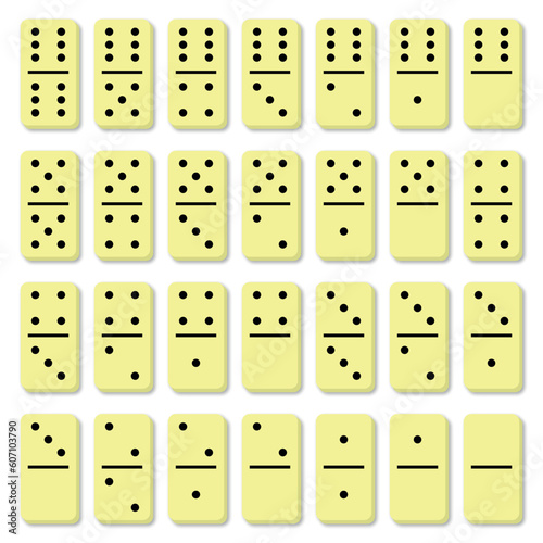 Domino White Bone Classic Set