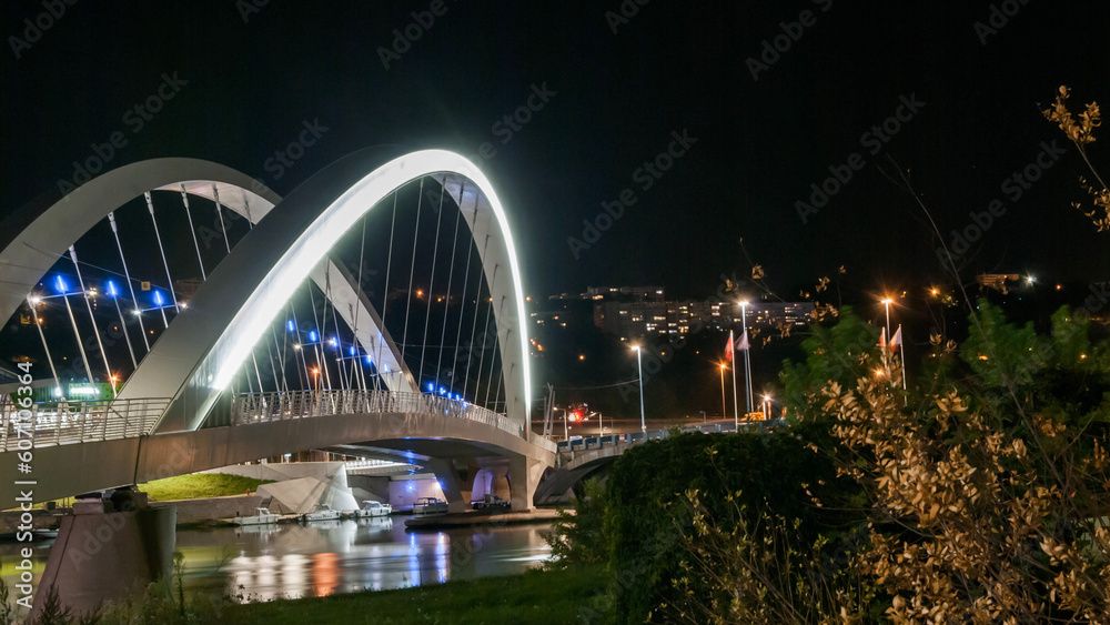 Obraz premium Lyon by night