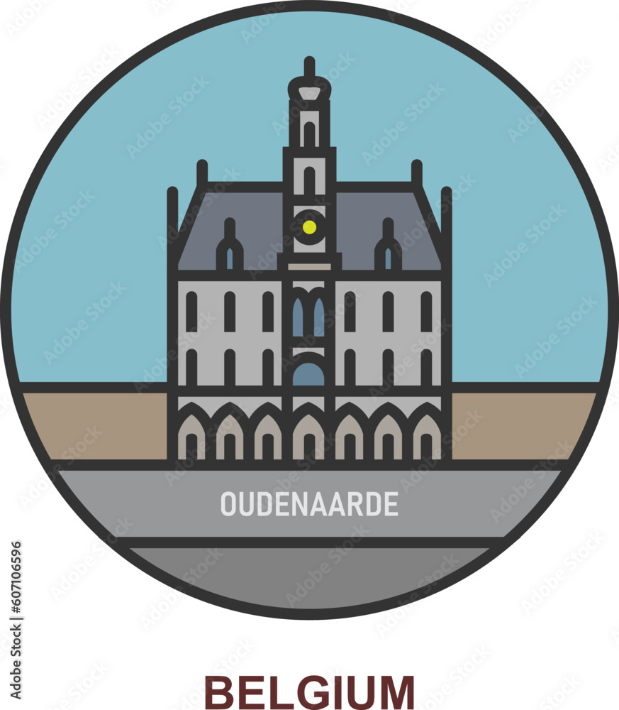 Obraz premium Oudenaarde. Cities and towns in Belgium
