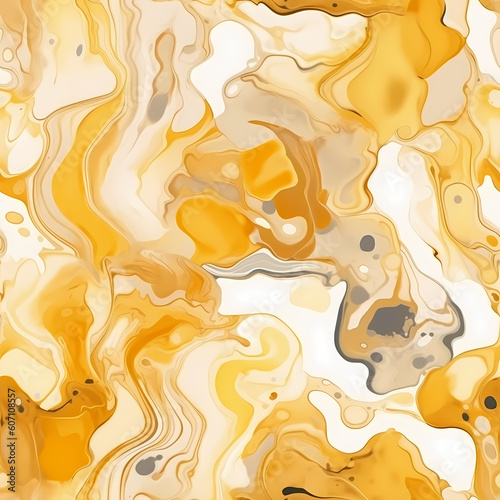 Gold Alcohol Ink Pattern AI Generated