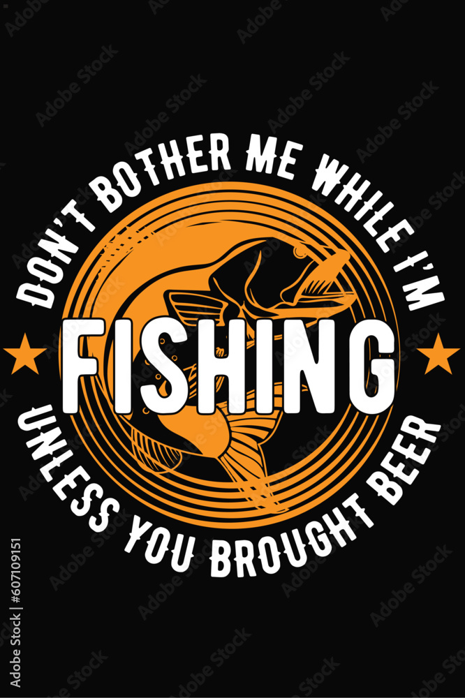 Fishing  T-shirt Design.