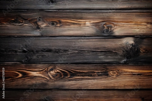 Dark wooden texture top view © stasknop