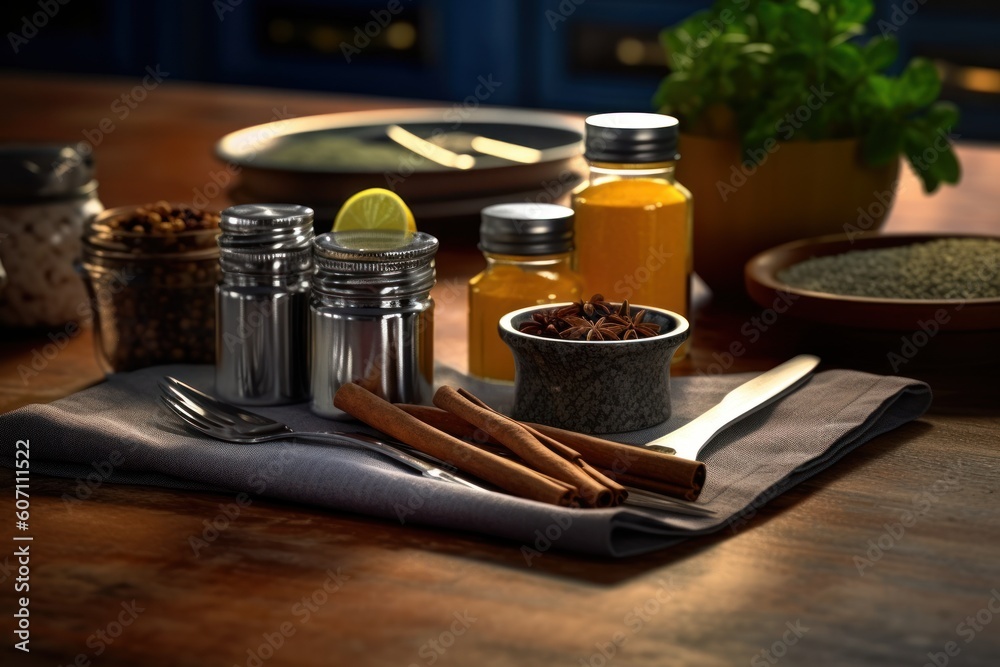 kitchen table seasoning and stuff food photography kitchen table seasoning and stuff food photography