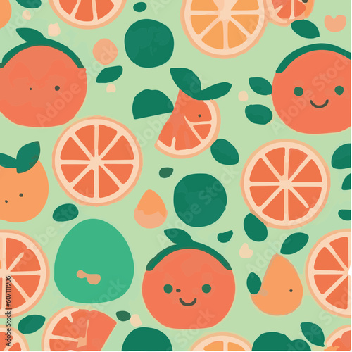 cute simple grapefruit pattern, cartoon, minimal, decorate blankets, carpets, for kids, theme print design
