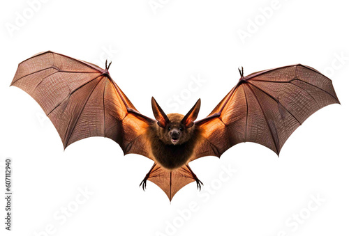 Bat png, transparent background, flying, isolated, hd, generative ai