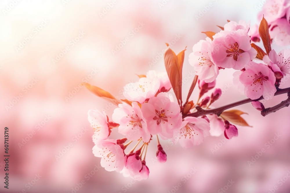 Beautiful spring flowers  Generative AI