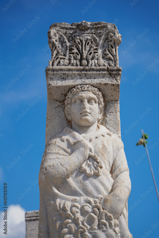 statue at Ephesus ancient city