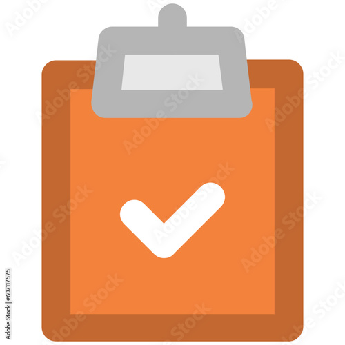 Easy to use icon of checklist 