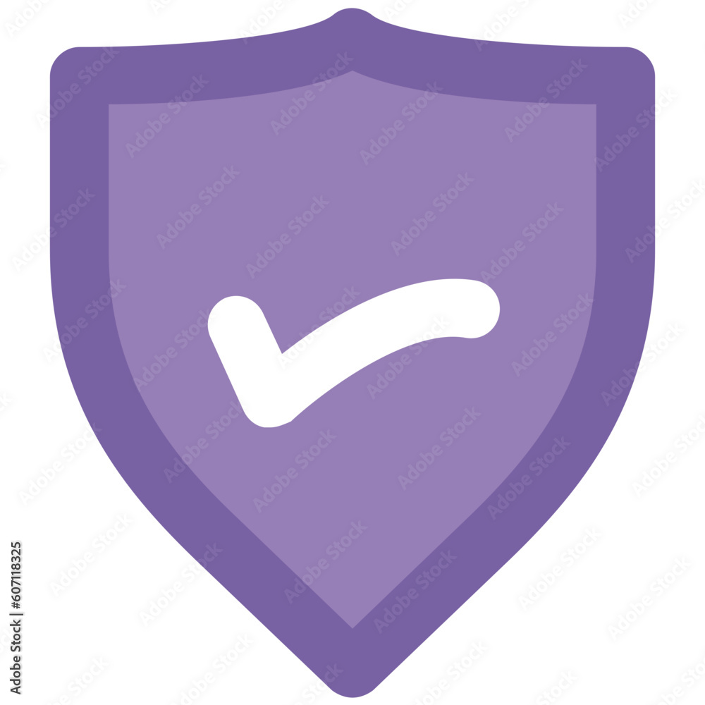 An editable icon of approved shield An editable icon of approved shield