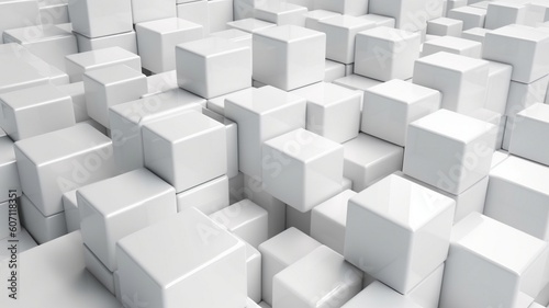 abstract cube background Generative AI