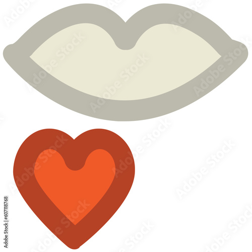 Sexy lips bold line icon