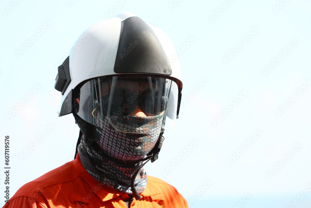 Fire fighter on oil and gas industry, successful firefighter at work , Fire suit for fighter with fire and suit for protect fire fighter, Security team when fire case. restricted area or danger area. Fire fighter on oil and gas industry, successful firefighter at work , Fire suit for fighter with fire and suit for protect fire fighter, Security team when fire case. restricted area or danger area.