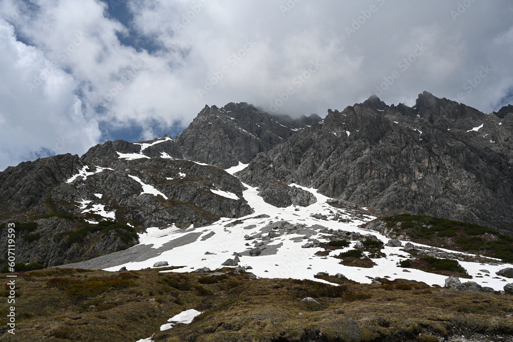 peaks of the Alps in Austria