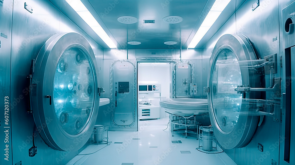 Fototapeta premium Cryofreeze chamber room laboratory
