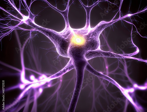 Neurons firing in the brain