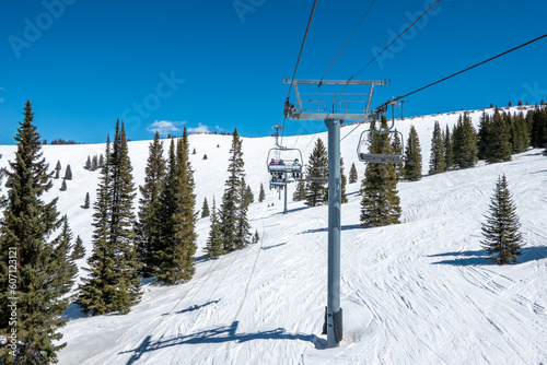 vail ski resort town and ski mountain in colorado © digidreamgrafix