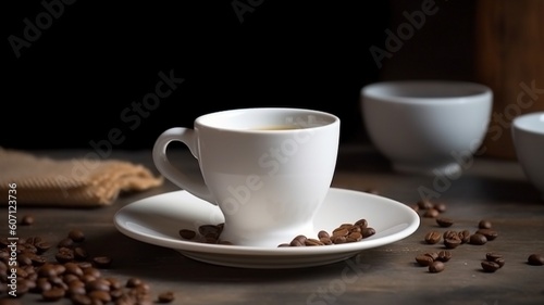 Delicious cup of coffee isolated Generative AI © Dyeru