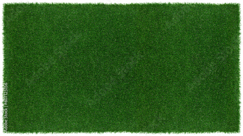 Meadow green grass surface. Turf blank top view background isolated on white. Template or Banner for gardening shop or online shopping, environmental concept